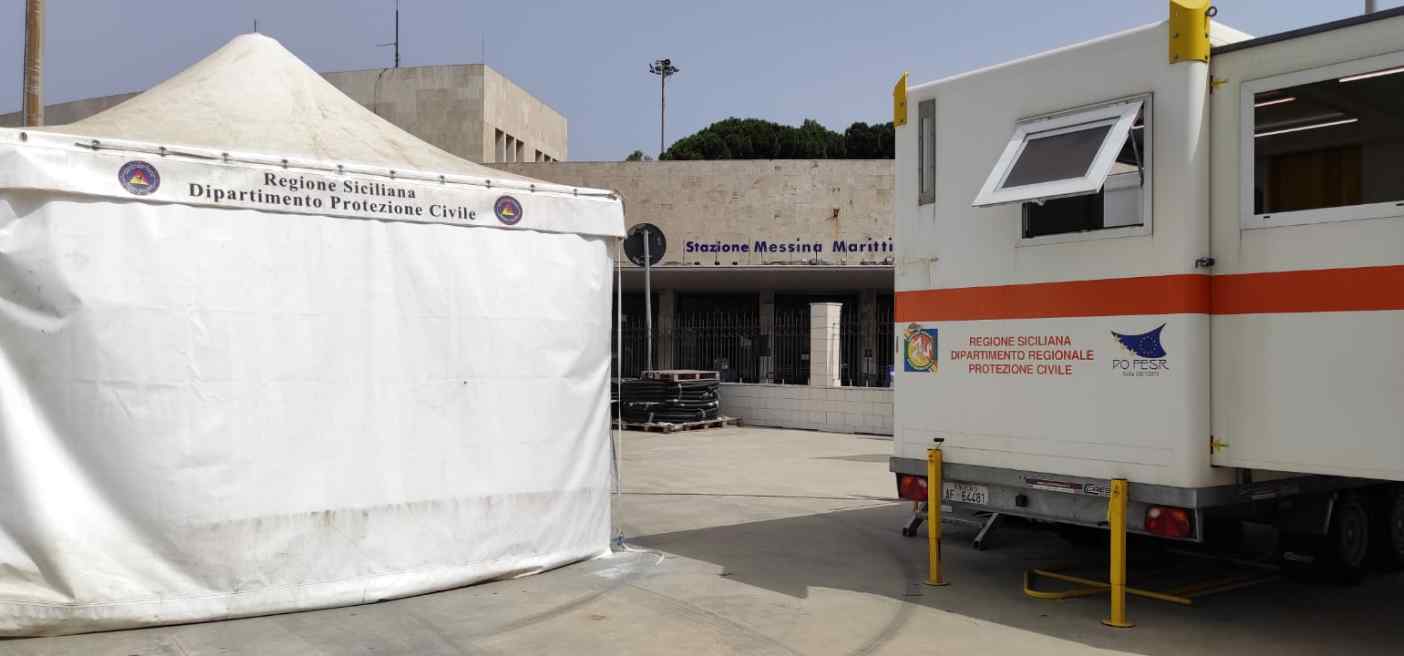 Messina Stazione Marittima tamponi rapidi per i viaggiatori 